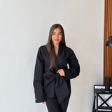 Camicia Fiocco 100% Cotone - NERO