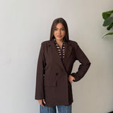 Giacca Evelyn M11093- MARRONE