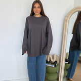 Maxi maglia Lolly 45252/2643-GRIGIO SCURO