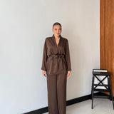 Coordinato Jenn M13467 - MARRONE