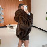 Pelliccia Karen 16005 - MARRONE