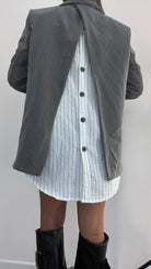 87223 BLAZER WANDA (grigio) - Frida Shop