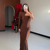 Abito Aretha 19688-MARRONE