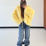 Pelliccia Eva 68343-GIALLO