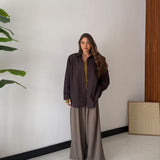 Camicia Vyctoria 02704- MARRONE SCURO