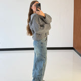 Maglioncino con zip Juana 1818-GRIGIO