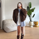 Giubbino Elara S-200-MARRONE