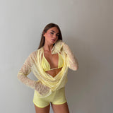 Coordinato Zendaya 7482- GIALLO