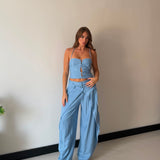 Coordinato Nadya 26157- AZZURRO