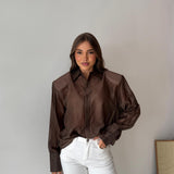 Camicia Sereia JUSTWEST 1945 - MARRONE