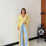 Cardigan Soleil 4338- GIALLO