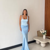 Vestito Bohemia 27927- CELESTE
