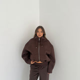Giubbino/felpa Ambre 8829- MARRONE
