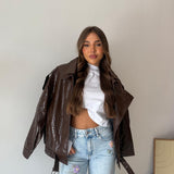 Giubbino Vynora 7158-1- MARRONE