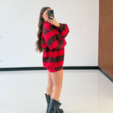 Maxi felpa  Becky 971131-ROSSO