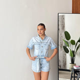 Tutina Leila 3071 - DENIM CHIARO