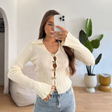 Cardigan Emy 6858-1-BIANCO