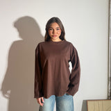 MaxiShirt Longsleeve Emily 19298 - MARRONE