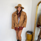 Giubbino Satiné 11709-CAMEL