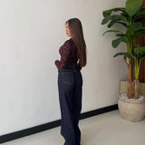 Jeans Zaya H5723 (extra long)- DENIM SCURO