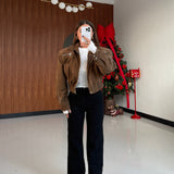 Giubbino Yulia 6686-CAMEL SCURO