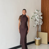 Abito Iryna 25605 - MARRONE