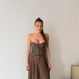Corpetto Jasmine 7227 - MARRONE