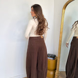 Jeans Flare 22095-MARRONE