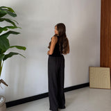 Coordinato Gessato Elodie 11190- NERO