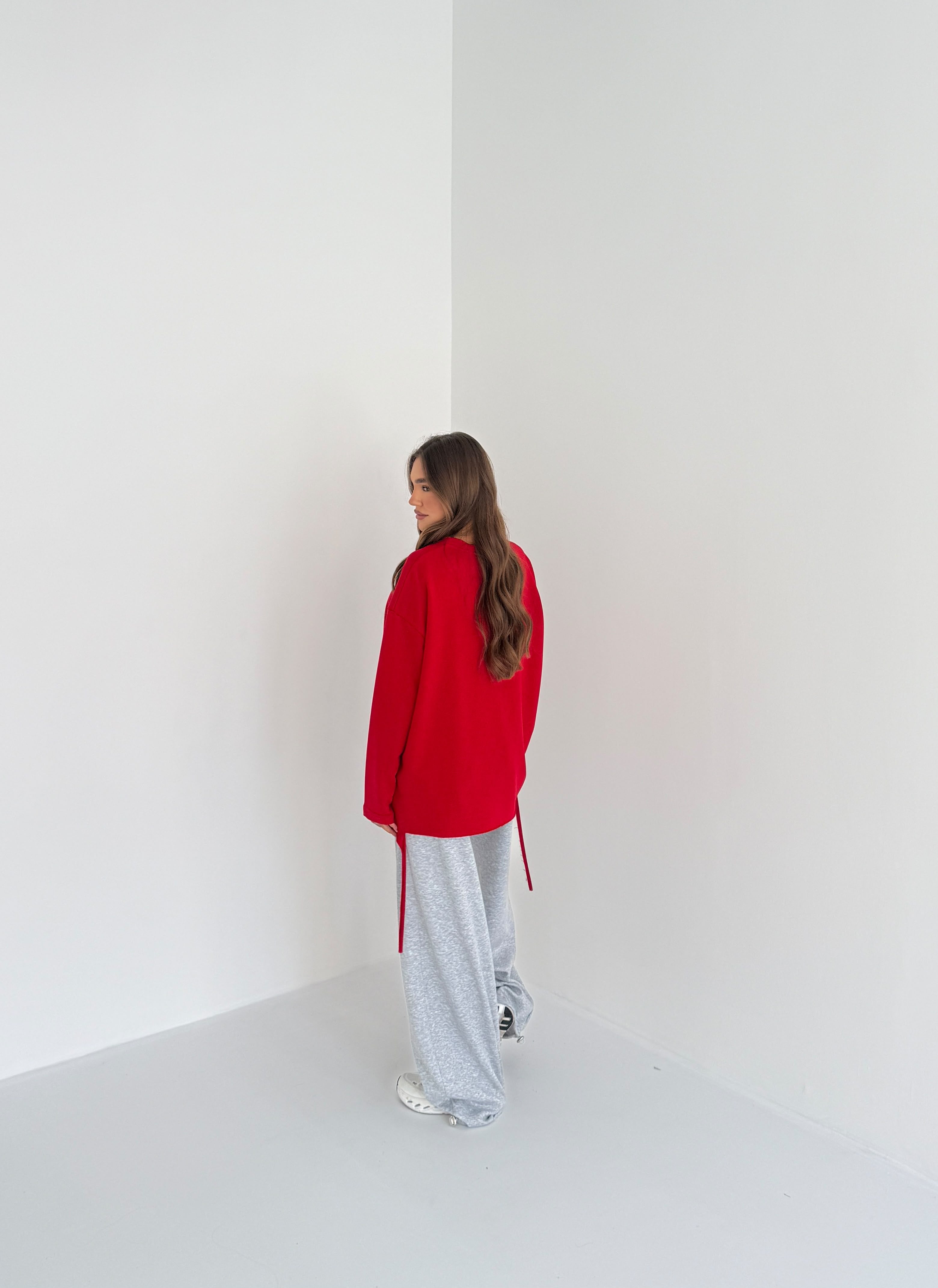 Maxi Maglia JUSTWEST Élise 153-FE- ROSSO