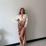 Pareo Brielle 131301- MARRONE SCURO