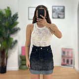 Gonna Alis 666T1-DENIM SCURO