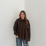 Maxi Maglia JUSTWEST Élise 153-FE- MARRONE