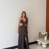 Abito Taryana 58139- MARRONE