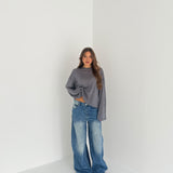 Maxi Maglia  ultralight Kendy JUSTWEST 155- GRIGIO