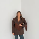 Giacca Mabel JUST WEST 151 - MARRONE