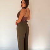 Pantalone Amyra 23091-MARRONE