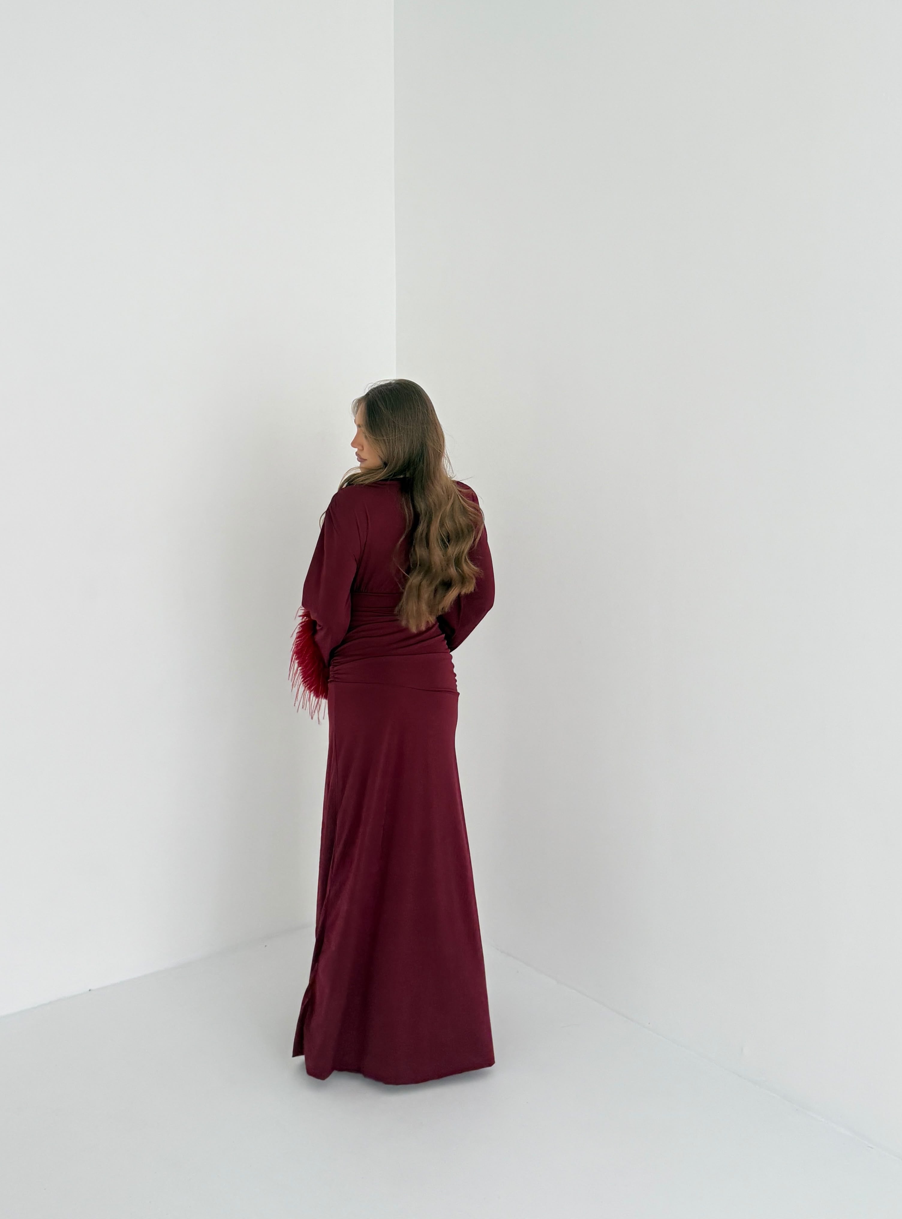 Abito Elaine 2717- BORDEAUX