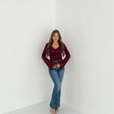 Maglia Eloise 174 JUST WEST - WINE