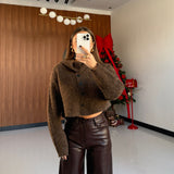 Cardigan Daisy 12251-MARRONE