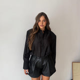 Camicia Sereia JUSTWEST 1945 - NERO