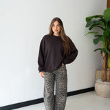 Felpa Lily 46109- MARRONE SCURO
