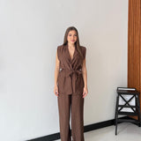 Coordinato Claribel 15905 - MARRONE