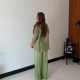 Camicia Nora 25135 - VERDE MILITARE (GESSATA)