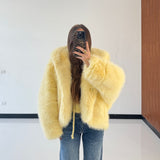 Pelliccia Eva 68343-GIALLO