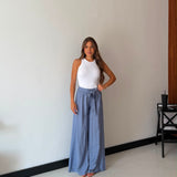 Pantalone Charlotte 1768 - CELESTE
