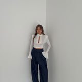 Jeans Jailin JUSTWEST JE1930 - DENIM SCURO