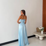 Vestito Gloria 28021- CELESTE