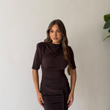 Vestitino Zaylee 28422- MARRONE