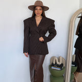 Giacca Taylor V12080-MARRONE